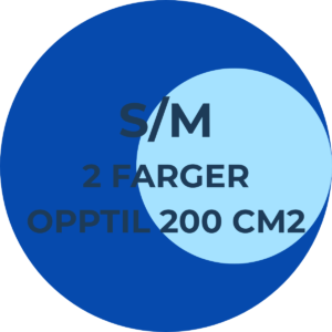 DTF Transfer S/M 2 farger