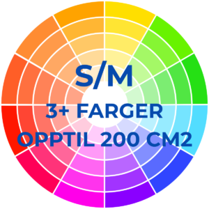 DTF Transfer S/M 3+ farger