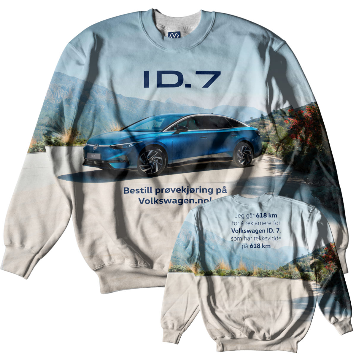 VW genser front og rygg VW ID.7 genser